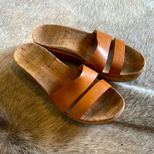 Korkease strappy cognac sandals